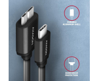 Axagon Kabel BUMM3-CM10AB SPEED Micro-B USB - USB-C 3.2 Gen 1 1 m - 1485430 - zdjęcie 5